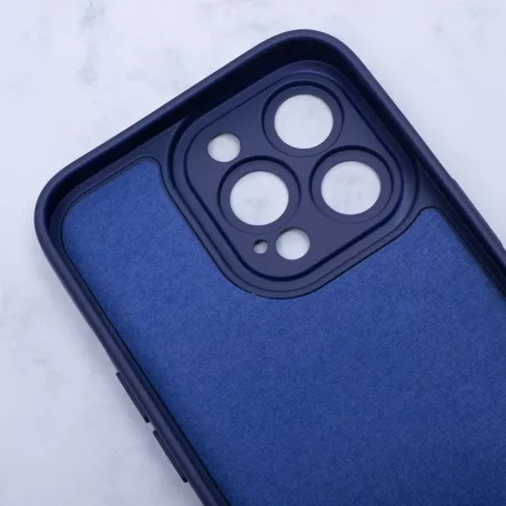 Silicon Mag Case Apple iPhone 15 Pro (6.1) kameravédős szilikon tok kék