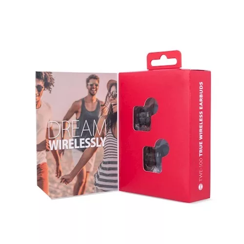 Forever TWE-100 Bluetooth 4.2 sztereó TWS headset beépített mikrofonnal fekete