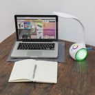 Forever BS-760 Bluetooth 3.0 hangszóró és kihangosító RGB Led világítással USB porttal 4W fehér