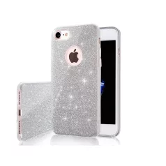   Glitter (3in1) - Apple iPhone 7 / 8 / SE2 / SE3 (4.7) ezüst szilikon tok