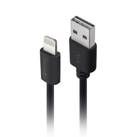 Forever M02 szivargyújtó töltő 1x USB csatlakozóval és Lightning kábellel, (Max 2A, 1,2m) 10W