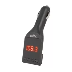   Setty FM Transmitter és autós töltő 2.1A, 87.5MHz - 108MHz 10W