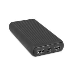   Forever PTB-05L power bank 2x USB foglalattal 20000mAh fekete (max 2,4A) 12W