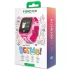 Forever KW-300 vízálló IP67 gyerek Bluetoothos okosóra GPS / Wifi nyomonkövetéssel, SOS segélyhívással pink