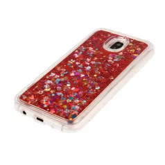 Liquid Glitter - Apple iPhone XR (6.1) piros szilikon tok