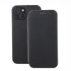 Forcell Elegance Apple iPhone 12 Mini 2020 (5.4) oldalra nyíló mágneses könyv tok szilikon belsővel fekete