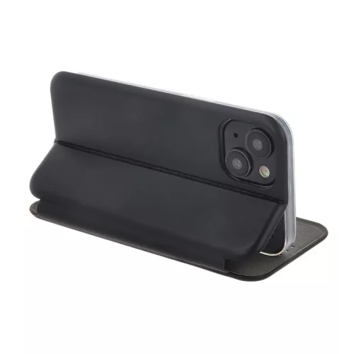 Forcell Elegance Apple iPhone 12 Mini 2020 (5.4) oldalra nyíló mágneses könyv tok szilikon belsővel fekete