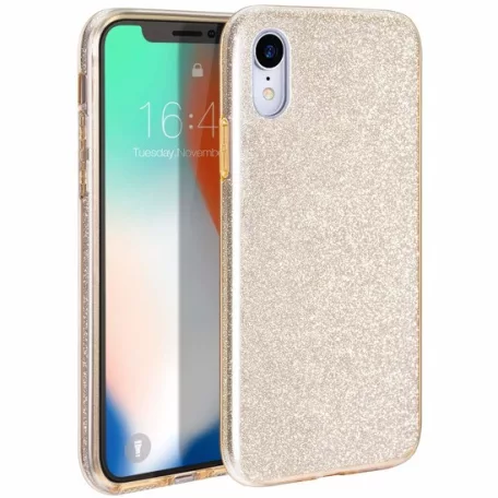 Shining Glitter tok - Samsung A505 Galaxy A50 (2019) / A50S / A30S arany csillogó tok