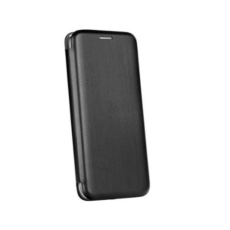 Forcell Elegance Samsung Galaxy S24 (2024) oldalra nyíló mágneses könyv tok szilikon belsővel fekete