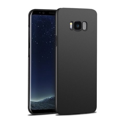 Samsung A202F Galaxy A20e (2019) fekete matt vékony szilikon tok