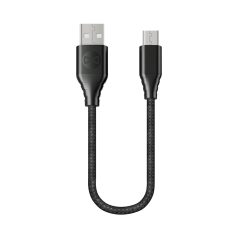 Forever USB - micro USB fekete adatkábel 0.2m 3A
