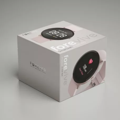 Forever SB-320 ForeVigo okosóra Bluetooth 4.2 lépésszámlálóval, pulzusmérővel, alvásfigyeléssel rozéarany