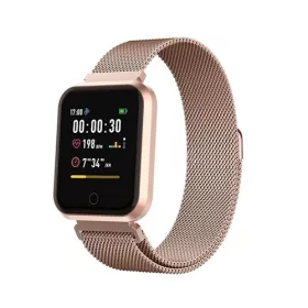   Forever SW-300 ForeVigo okosóra Bluetooth 4.2 lépésszámlálóval, pulzusmérővel, alvásfigyeléssel rozéarany