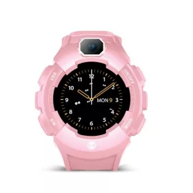   Forever KW-400 gyerek Bluetoothos okosóra GPS / Wifi nyomonkövetéssel, SOS segélyhívással pink