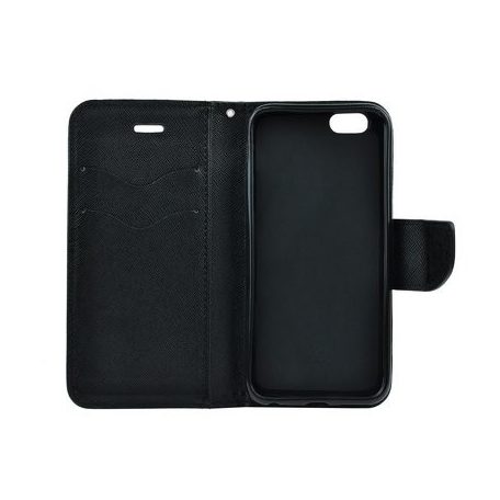 Fancy Xiaomi Redmi 8A oldalra nyíló mágneses könyv tok szilikon belsővel fekete