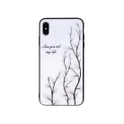 Magic glass - Apple iPhone X / XS szilikon tok üveg hátlappal