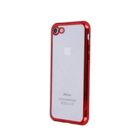 Ultra Hybrid Apple iPhone 11 Pro Max (6.5) 2019 átlátszó vékony szilikon tok piros kerettel