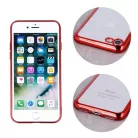 Ultra Hybrid Apple iPhone 11 Pro Max (6.5) 2019 átlátszó vékony szilikon tok piros kerettel