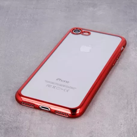 Ultra Hybrid Apple iPhone 11 Pro Max (6.5) 2019 átlátszó vékony szilikon tok piros kerettel