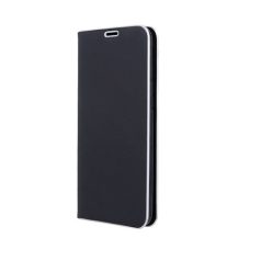   Smart Venus Samsung A715 Galaxy A71 (2020) oldalra nyíló mágneses könyv tok szilikon belsővel fekete