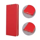 Smart Venus Samsung A715 Galaxy A71 (2020) oldalra nyíló mágneses könyv tok szilikon belsővel piros