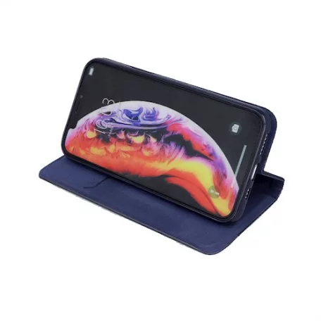 Smart Senso Xiaomi Redmi Note 8T oldalra nyíló könyv tok szilikon belsővel kék