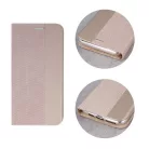 Smart Senso Samsung A515 Galaxy A51 (2020) oldalra nyíló könyv tok szilikon belsővel arany