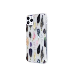   Ultra Trendy - Apple iPhone 11 Pro (5.8) 2019 vékony szilikon tok (Madártoll mintás 3)