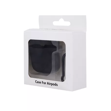 Apple AirPods 1 / 2 szilikon tok fekete
