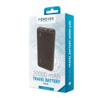 Forever TB-100M power bank 1x USB foglalattal 10000mAh fekete (max 2,1A) 10W