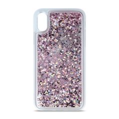   Liquid Sparkle Glitter - Samsung A515 Galaxy A51 (2020) lila szilikon tok
