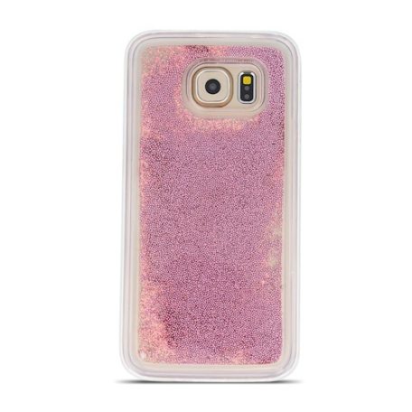 Liquid Pearl Glitter - Samsung A515 Galaxy A51 (2020) rozéarany szilikon tok