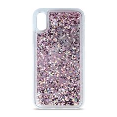   Liquid Sparkle Glitter - Samsung A217 Galaxy A21s (2020) lila szilikon tok