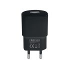 Forever TC-01 QC3.0 hálózati gyorstöltőfej USB csatlakozóval 3A fekete (18W)