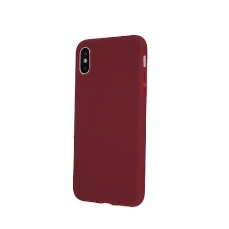 Apple iPhone 12 / 12 Pro 2020 (6.1) piros MATT vékony szilikon tok
