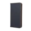 Genuine Leather Apple iPhone 13 Mini (5.4) oldalra nyíló mágneses bőrhatású könyv tok szilikon belsővel fekete