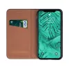 Genuine Leather Apple iPhone 13 Pro (6.1) oldalra nyíló mágneses bőrhatású könyv tok szilikon belsővel fekete