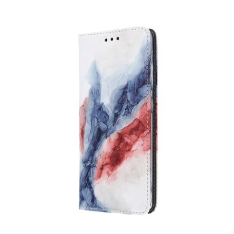 Smart Trendy - Apple iPhone 13 Pro (6.1) oldalra nyíló mágneses könyv tok szilikon belsővel (Marble 9)