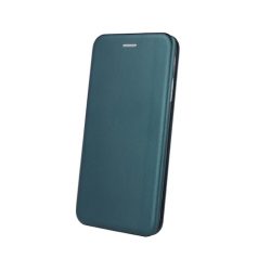  Forcell Elegance Samsung SM-S906 Galaxy S22 Plus (2022) oldalra nyíló mágneses könyv tok szilikon belsővel sötétzöld