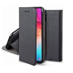   Smart magnet Huawei P8 Lite 2017/ P9 lite 2017 oldalra nyíló mágneses könyv tok szilikon belsővel fekete