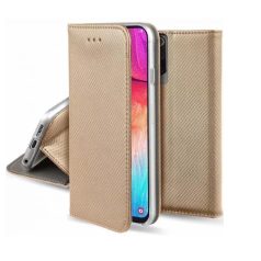   Smart magnet Samsung A546 Galaxy A54 5G (2023) oldalra nyíló mágneses könyv tok szilikon belsővel arany