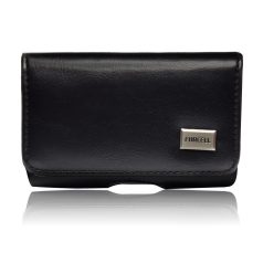   Forcell black leather horizontal belt case (Apple iPhone 3G/3GS/4G/4GS, Samsung S5830 Galaxy ACE)