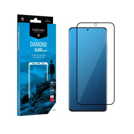 MyScreen Diamond Glass edge3D - Samsung G980 Galaxy S20 (6.2) teljes képernyős kijelzővédő üvegfólia fekete (9H)