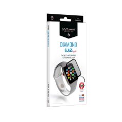   MyScreen Diamond Glass edge3D - Apple Watch 6 / SE (44mm) teljes képernyős kijelzővédő üvegfólia fekete (9H)