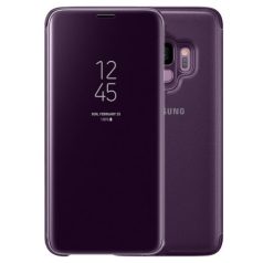   Clear View Samsung G970F Galaxy S10e lila oldalra nyíló tükrös tok