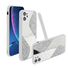   Mirallo tok - Samsung A515 Galaxy A51 (2020) fehér csillogó tok