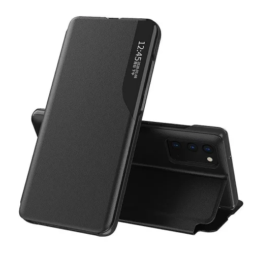 Smart Flip Cover Samsung G980 Galaxy S20 (6.2) oldalra nyíló okos tok fekete