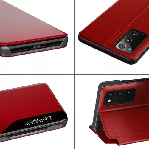 Smart Flip Cover Samsung G985 Galaxy S20 Plus (6.7) oldalra nyíló okos tok piros