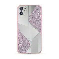 Mirallo tok - Apple iPhone 11 (6.1) 2019 pink csillogó tok