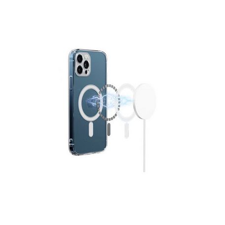 Megasafe Apple iPhone 13 Mini (5.4) átlátszó szilikon tok (vezetéknélküli töltéshez)